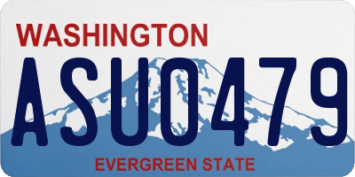 WA license plate ASU0479