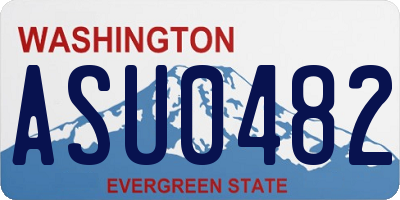 WA license plate ASU0482