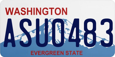 WA license plate ASU0483