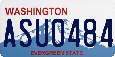 WA license plate ASU0484