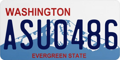 WA license plate ASU0486