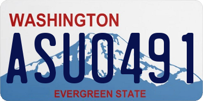 WA license plate ASU0491