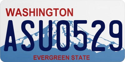 WA license plate ASU0529