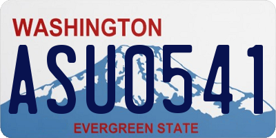 WA license plate ASU0541