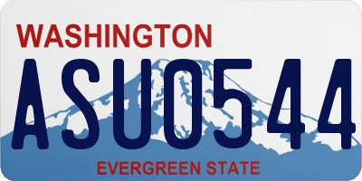 WA license plate ASU0544
