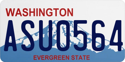 WA license plate ASU0564