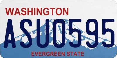 WA license plate ASU0595