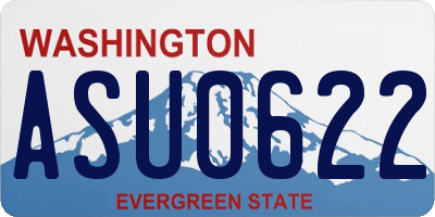 WA license plate ASU0622