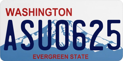 WA license plate ASU0625