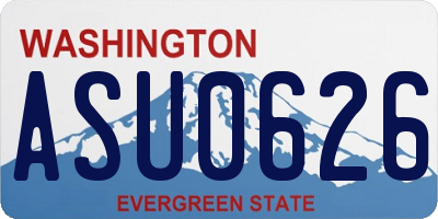 WA license plate ASU0626