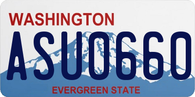 WA license plate ASU0660