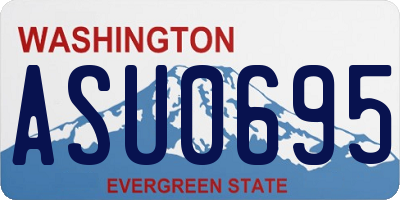 WA license plate ASU0695