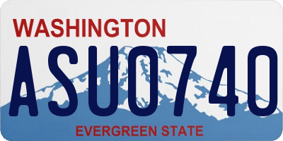 WA license plate ASU0740