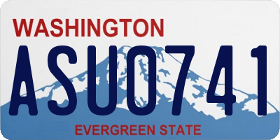 WA license plate ASU0741