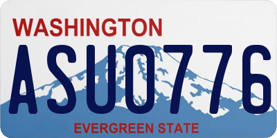 WA license plate ASU0776