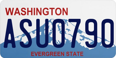 WA license plate ASU0790