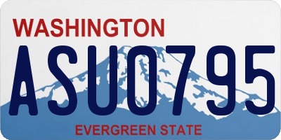 WA license plate ASU0795