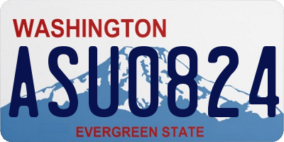 WA license plate ASU0824