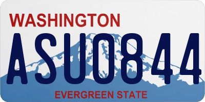 WA license plate ASU0844