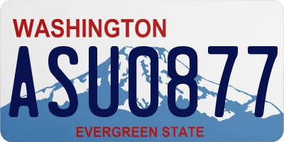 WA license plate ASU0877