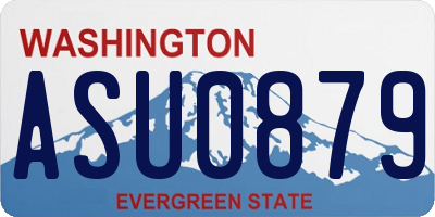 WA license plate ASU0879