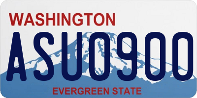 WA license plate ASU0900