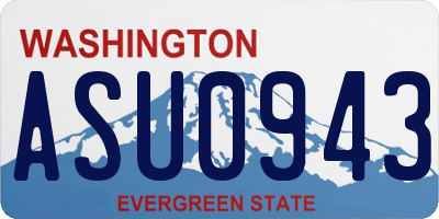 WA license plate ASU0943