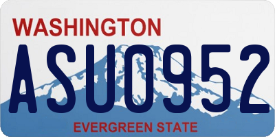 WA license plate ASU0952