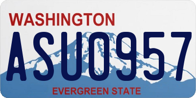 WA license plate ASU0957