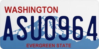 WA license plate ASU0964