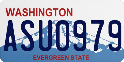 WA license plate ASU0979
