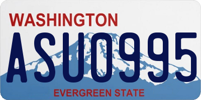 WA license plate ASU0995