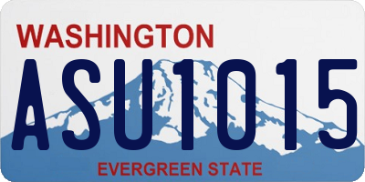 WA license plate ASU1015