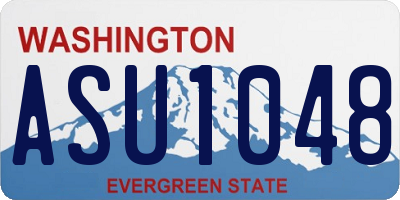 WA license plate ASU1048