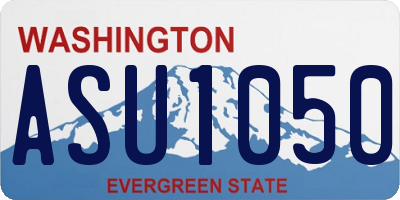 WA license plate ASU1050
