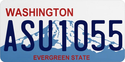 WA license plate ASU1055
