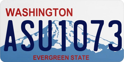 WA license plate ASU1073