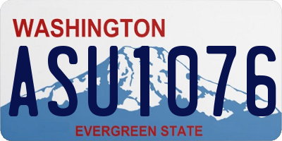 WA license plate ASU1076