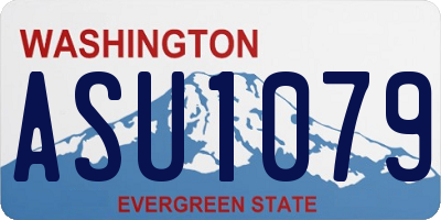 WA license plate ASU1079