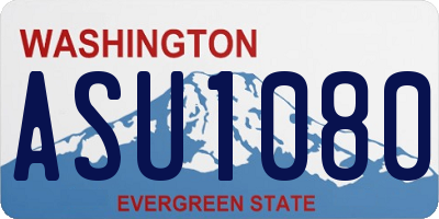 WA license plate ASU1080