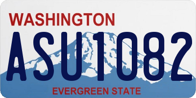 WA license plate ASU1082