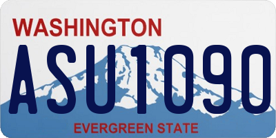WA license plate ASU1090