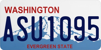 WA license plate ASU1095