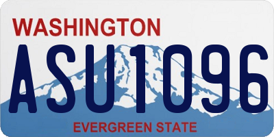 WA license plate ASU1096
