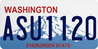WA license plate ASU1120