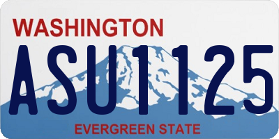 WA license plate ASU1125