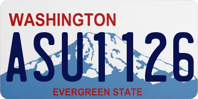 WA license plate ASU1126
