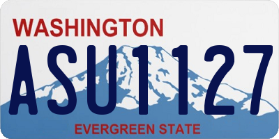 WA license plate ASU1127