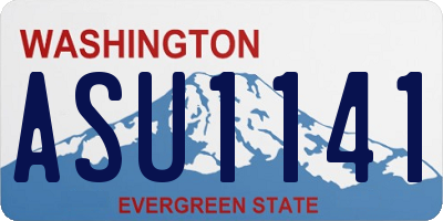 WA license plate ASU1141
