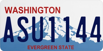 WA license plate ASU1144